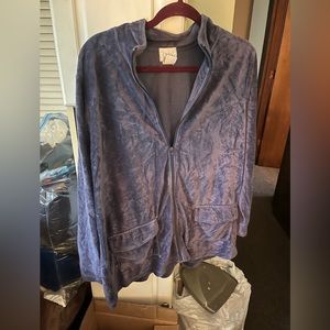 Purple zip up light weight jacket brand only necessities